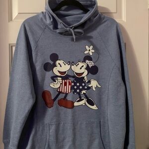 Disney Parks Mickey and Minnie cowl neck sweatshirt